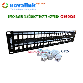 Mua Thanh đấu nối Patch Panel 16 cổng  24 cổng  48 cổng Novalink  made in Taiwan - Hàng nhập khẩu chính hãng