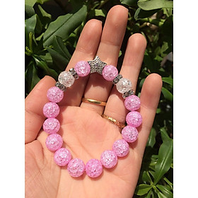 Vòng tay tuyết hồng thiết kế mix charm ngôi sao cao cấp