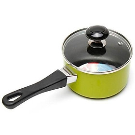 Mua NỒI NHÔM NẤU BỘT CHỐNG DÍNH CAO CẤP SƠN 3D - QUÁNH 12CM  14CM NẮP KÍNH