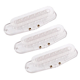 Sunnimix 3 Miếng Nhựa Dẻo Cổ Đơn Cuộn Dây Thu Bobbins 48 Mm Vít Bên Cho 6 Dây Đàn Guitar Điện Phần