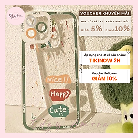 Ốp lưng Iphone chống sốc hoạ tiết Happy Cute dành cho Iphone 11  Phone 11 Pro  Iphone 11 Pro Max  Iphone 12  Iphone 12 Pro  Iphone 12 Pro Max  Iphone 13  Iphone 13 Pro  IPhone 13 
