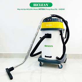 Mua Máy hút bụi công nghiệp HiClean HC70A (thùng nhựa chống va đập  70L) - Hàng chính hãng