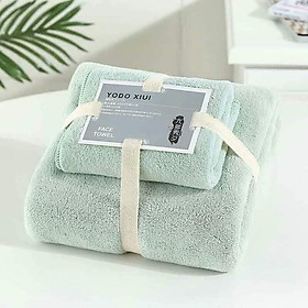 Mua SET KHĂN TẮM  KHĂN MẶT LÔNG CỪU YODO XIUI XUẤT NHẬT SIÊU MỀM