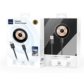Mua SẠC KHÔNG DÂY TỪ TÍNH WIWU MAGENTIC WIRELESS CHARGER WI-W008 tương thích với các giao thức sạc nhanh QC và PD  hút nam châm từ tính chính xác  sạc nhanh ở nhiệt độ thấp - Hàng chính hãng