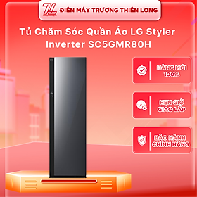 Tủ chăm sóc quần áo thông minh LG Styler Inverter 5 móc SC5GMR80H - HÀNG CHÍNH HÃNG - CHỈ GIAO HCM