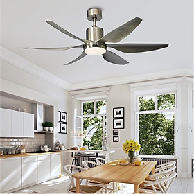 Mua Quạt trần 6 cánh sải cánh dài 1.47m  đèn led ba chế độ ánh sáng  có điều khiển từ xa