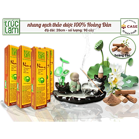 Mua NHANG SẠCH THẢO DƯỢC TRÚC LÂM - HOÀNG ĐÀN 20cm ( có thành phần than hoạt tính ) ÍT KHÓI