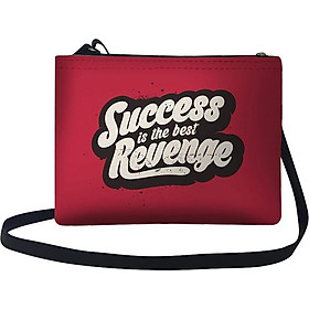 Túi Đeo Chéo Nữ In Hình Success Is The Best Revenge - TUTE077 (24 x 17 cm)