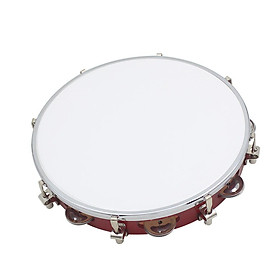 11" Musical Tambourine Drum Round Percussion for KTV Party New