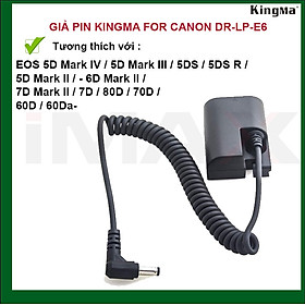 Mua GIẢ PIN KINGMA FOR CANON DR-LP-E6 - HÀNG CHÍNH HÃNG