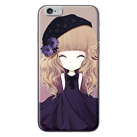 Ốp lưng dành cho iPhone 6/6S - Anime Cô Gái Váy Đen