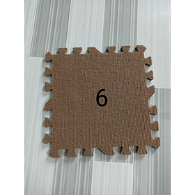 COMBO 10  tấm Thảm Lông Xốp Ghép Lót Sàn  kích thước 30*30*1cm