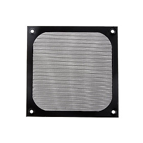 120mm Aluminum Alloy Stainless Mesh Fan Filter Dust Guard for PC Case Fan Black