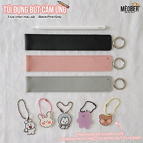 Mua Túi đựng bút cảm ứng dành cho Apple Pencil 1 & 2  Stylus Gen2 - Chất liệu da PU Cao cấp  Tặng kèm keychain cute