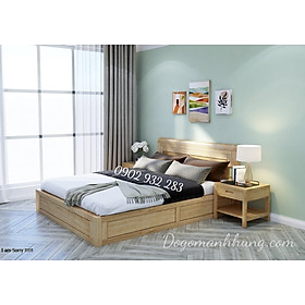Mua Giường ngủ gỗ sồi kiểu hiện đại G01  hàng giá xưởng báo chất lượng