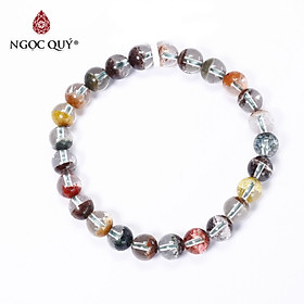 Vòng tay đá ưu linh đa sắc size hạt 8mm - Ngọc Quý Gemstones