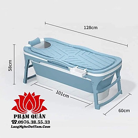 Mua bồn tắm gấp gọn  bồn tắm người lớn chất liệu nhựa PP  silicon dài 128cm