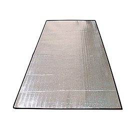 Mua Chiếu Bạc Cách Nhiệt 100 x 190 cm Dùng Trong Văn Phòng - Ngoài Trời | Thảm Hai Lớp Chống Thấm | Phụ Kiện Bỏ Túi Cá Nhân | CVP03 - Viền Đen