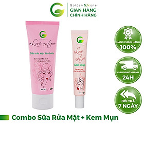 Combo Sữa Rửa Mặt Love Nature 50ML + Kem Mụn Love Nature 15G 