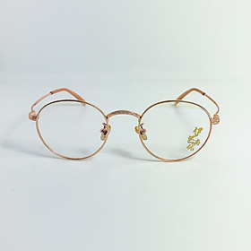 Mắt kính giả cận thời trang Jun Secret gọng kim loại mảnh form ôm mặt, tròng chống tia UV dành cho nam và nữ JS52019