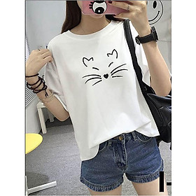 Áo Thun Nữ Unisex Họa Tiết Con Cáo I4001