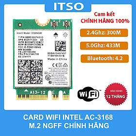 Mua Card Wifi Intel AC3168 khe M2 có Bluetooth - Hàng nhập khẩu