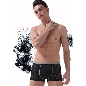 Quần lót lưới boxer nam lỗ thoáng quần sịp lưới vải thoáng mát