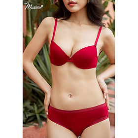 Áo Lót Nữ Trơn Mút Mỏng Nâng Ngực Vải Bamboo Kháng Khuẩn Bra Mimosa (Mustoto MA17)