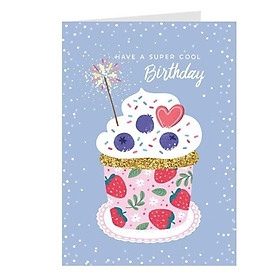 Thiệp sinh nhật Birthday - Thiệp Grey nhỏ 7,5x10,5cm - 07-BD31