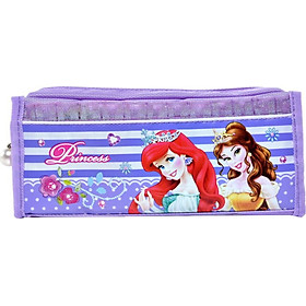 Disney Princess Pencil Box Multifunctional Elementary School Student Pencil Box Fashion Creative Pencil Bag Student Work Supplies A-5016 Purple