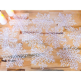 Mua COMBO 10 BÔNG TUYẾT KIM TUYẾN TRANG TRÍ NOEL