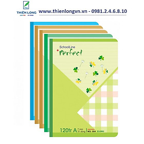 Lốc 5 quyển vở kẻ ngang Perfect - 120 trang Klong 884