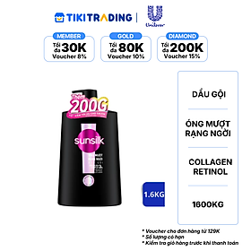 SUNSILK Dầu Gội Óng Mượt Rạng Ngời 1.6KG