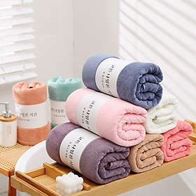 Mua Khăn tắm người lớn  trẻ em loại to 1 4m x 70cm bằng lông cừu siêu mềm mịn  an toàn cho da  thấm hút nước cực tốt  dễ giặt mau khô