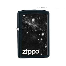 Bật Lửa Zippo Galaxy Logo Black Matte Chính Hãng Usa