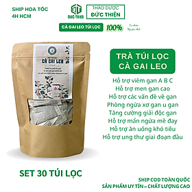Trà Túi Lọc Cà Gai Leo Đức Thiện - Hỗ Trợ Hạ Men Gan, Gan B,C, U Gan Xơ Gan, Bảo Vệ Gan, Phòng Ung Thu