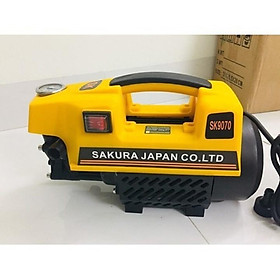 Mua Máy rửa xe máy  ô tô áp lực cao 2500w  SAKURA Nhật Bản- 100% dây đồng  dây 15m kèm bình bọt