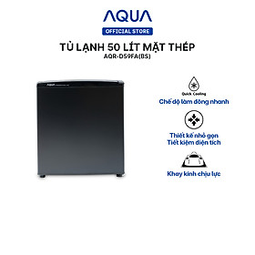 Tủ lạnh 1 cửa Aqua 50 Lít AQR-D59FA(BS) - Hàng chính hãng