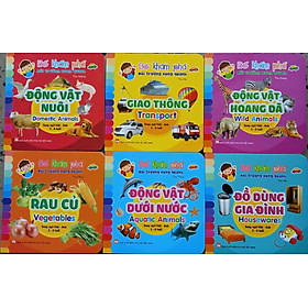 Bộ 6 cuốn bé khám phá môi trường xung quanh - song ngữ Việt - anh