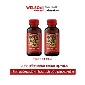 Nước uống Đông Trùng Hạ Thảo Welson Cordyceps 2 chai 75ml