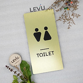 Mua Bảng nhôm alu xước WC – Toilet – Restroom mẫu mới cao cấp hiện đại