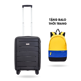 Vali du lịch LUG thương hiệu Lusetti LS1801BFD: 100% nhựa PP Chống bể vỡ, chống trầy xước,khoang chứa rộng rãi