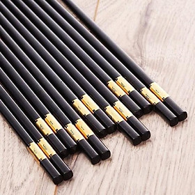 Mua Bộ 10 đôi đũa sừng bọc vàng và trắng hàng xuất Nhật cao cấp GDTH