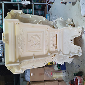 Khuôn Chậu Cảnh ABS Lục Giác 45 Dáng Cao + Khuôn Chân Đôn Kỷ 45