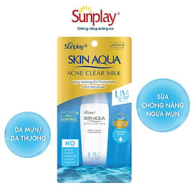 Sữa Chống Nắng Dưỡng Da Ngừa Mụn Sunplay Skin Aqua Acne Clear SPF 50+ PA++++ (25g)