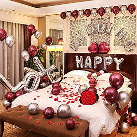 Mua Combo set bóng trang trí phòng cưới  trang trí phòng tân hôn nhiều mẫu đơn giản dễ làm