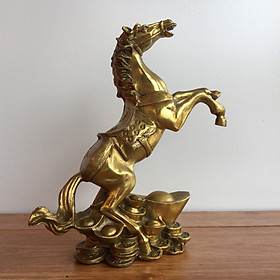 Tượng Ngựa Xích Thố Đồng Thau Lê Gia  (22 x 16 cm)