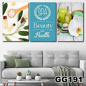 Mua Tranh treo tường canvas 3 bức phong cách hiện đại Bắc Âu 184  tranh trừu tượng trang trí phòng khách  phòng ngủ  spa