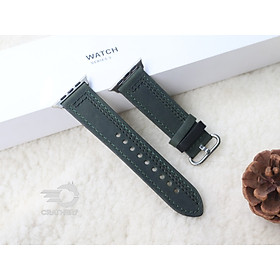 Mua Dây đeo thay thế dành cho Apple Watch Ultra da bò sáp ngựa điên nhiều màu- Hàng Chính hãng