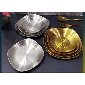 Mua Đĩa Hàn Quốc Inox Cao Cấp Loại Vuông Cạnh   Hàng Được Tin Dùng